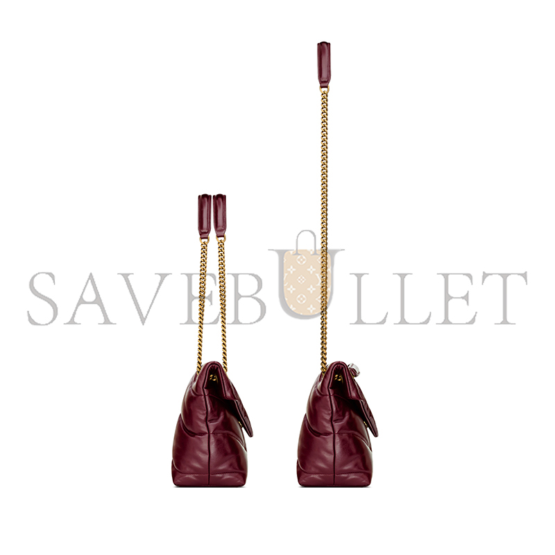 YSL PUFFER SMALL IN SHINY LEATHER 577476AAFE16593 (29*17*11cm) YSL PUFFER SMALL IN SHINY LEATHER 577476AAFE16593 (29*17*11cm)